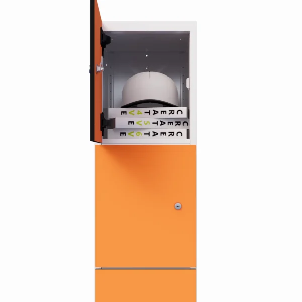 Metalen depositokast met HPL - Combo