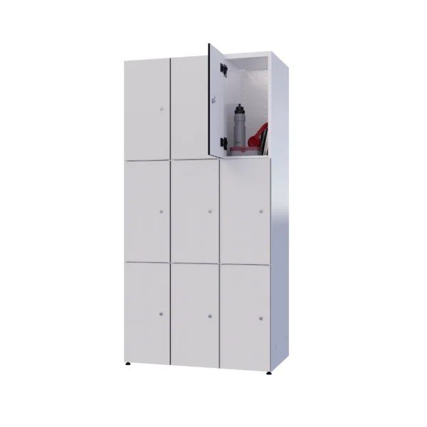 Modulaire metalen kast met HPL