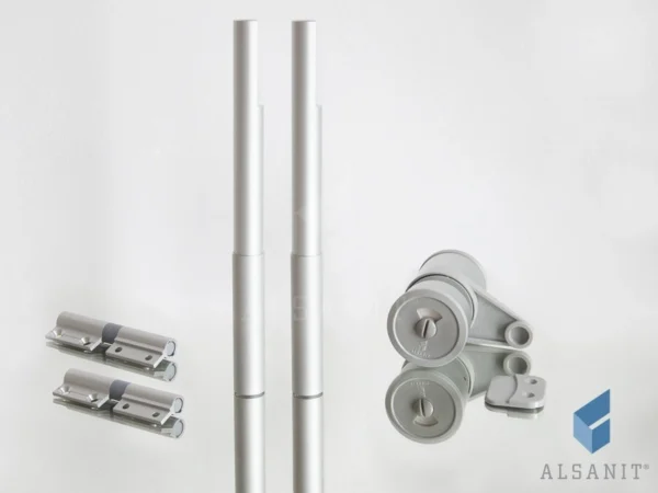 Beslagset voor wc-cabines 10-12mm SOLARI