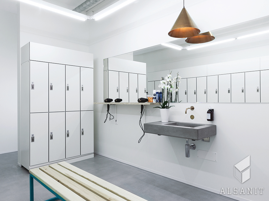 Fitness HPL kleedkamerlockers